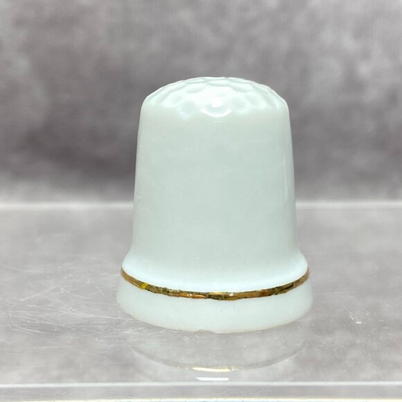 Coca-Cola Porcelain Thimble 1995 Red & Green Stained Glass Collectible Sewing - Picture 5 of 8